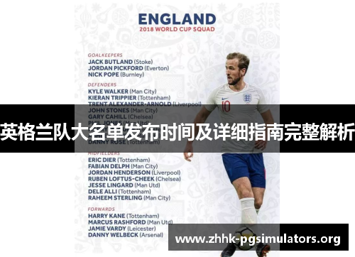 英格兰队大名单发布时间及详细指南完整解析